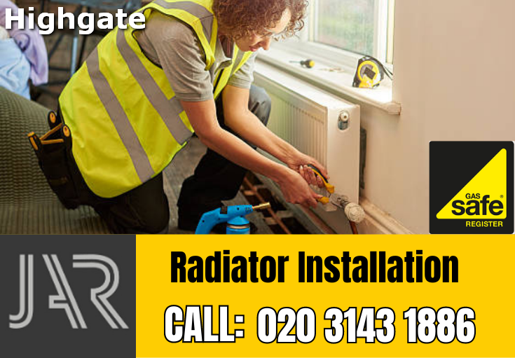 radiator installation Highgate